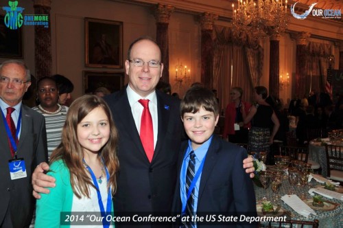HSH Prince Albert II of Monaco with Olivia & Carter