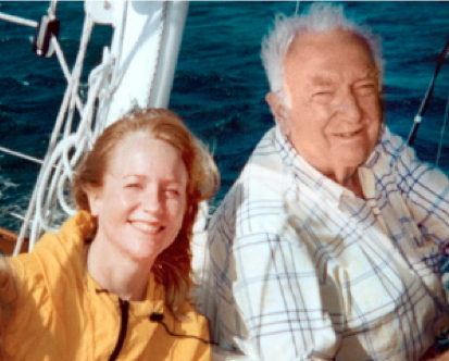 Martha Shaw & Walter Cronkite, 1990