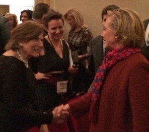Hilary Clinton told Sylvia Earle, "'Hope Spots' is a good idea" (photo by Sarah Guinan Nixon)