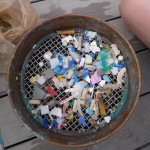Sample of plastics collected from the ocean. Image © eXXpedition