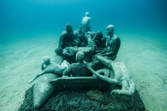 The Raft of Lampedusa © Jason deCaires Taylor