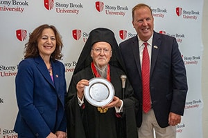 His All-Holiness Ecumenical Patriarch Bartholomew Awarded Stony Brook Council University Medal